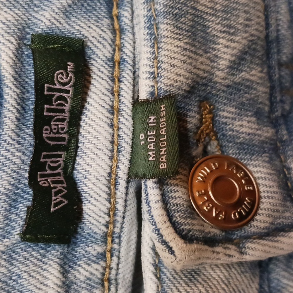 White Fable High Rise Distressed Dad Jeans - Picture 5 of 6